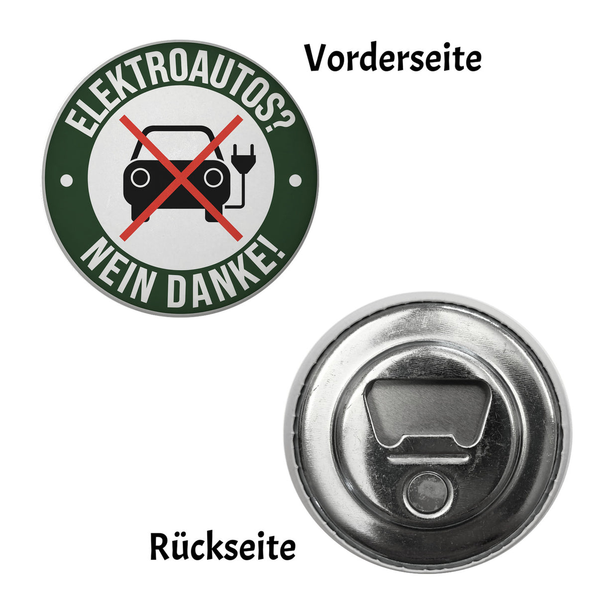 Elektroauto Statement Magnet: NEIN DANKE!