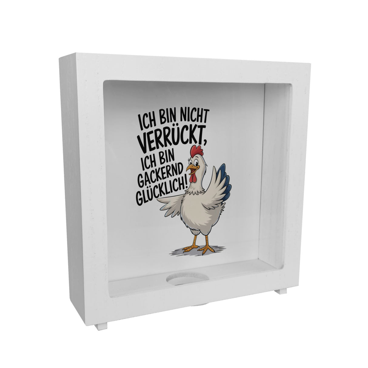 Fröhliches Huhn Gackernd Glücklich Spardose