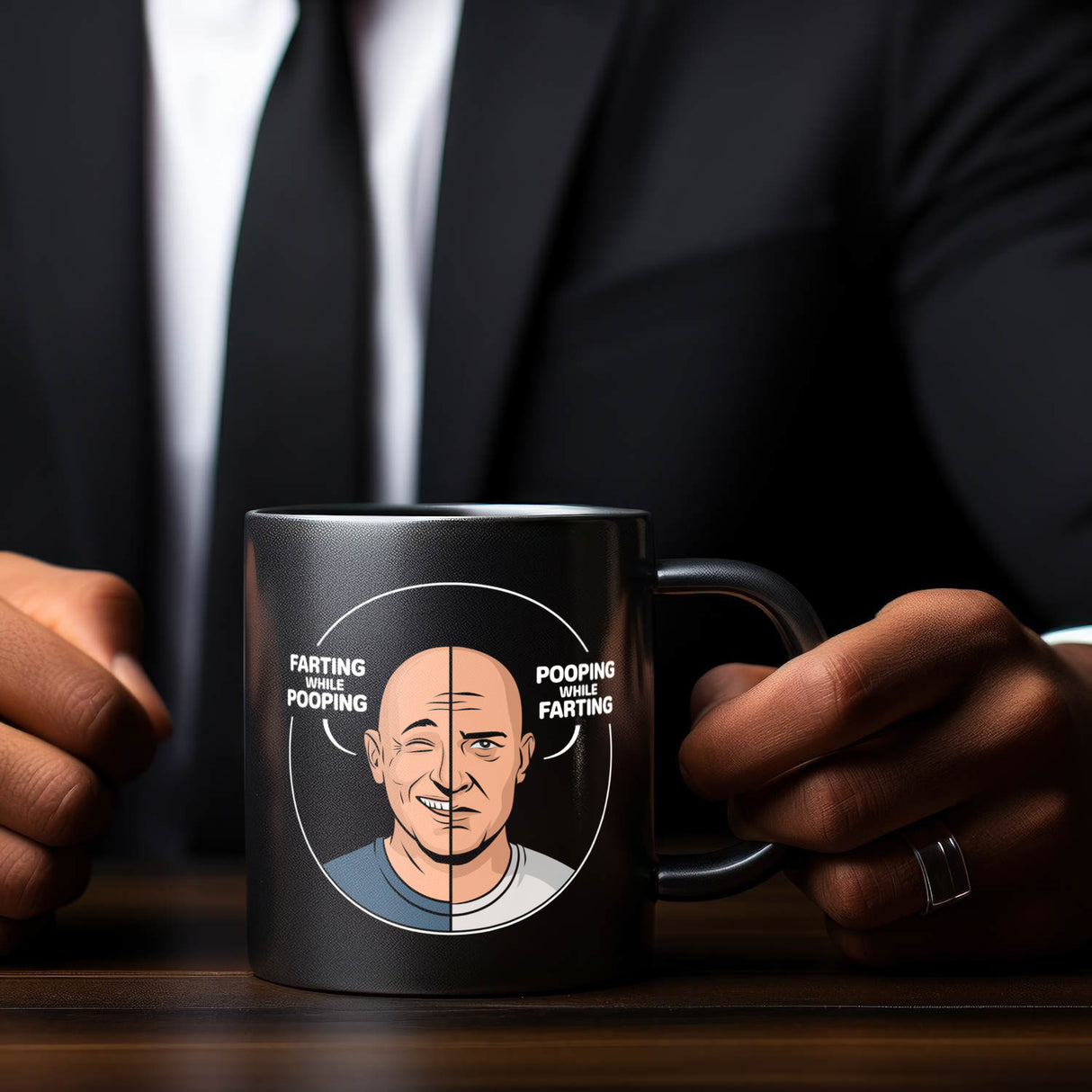 Männer Humor Tasse für Toilettengänger
