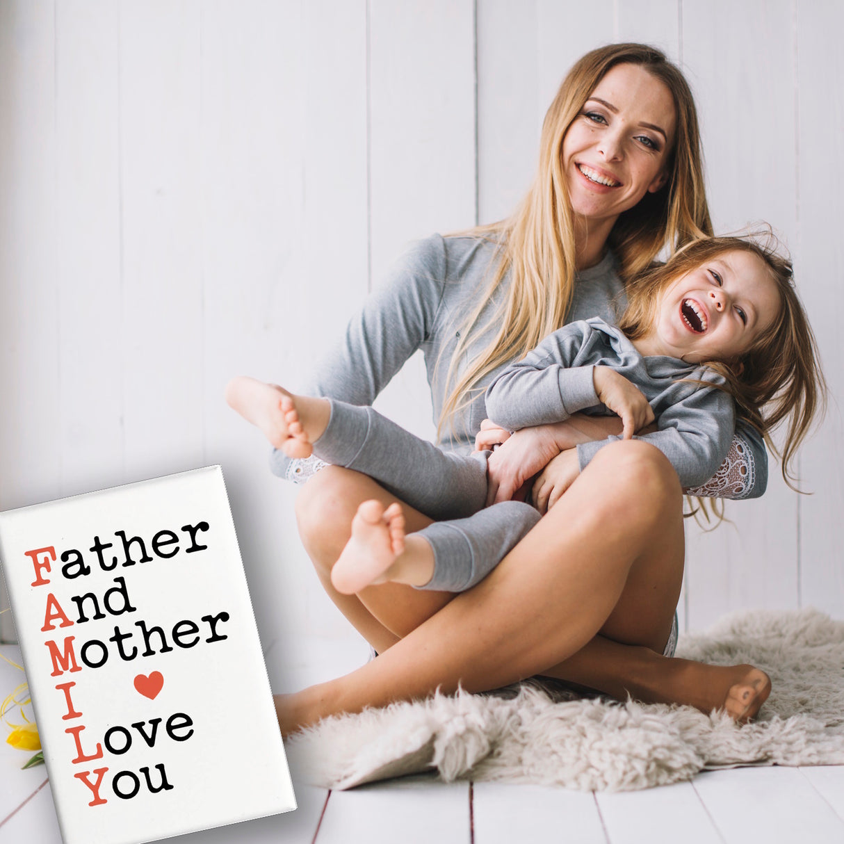 FAMILY Herz Souvenir Souvenir Magnet für Eltern