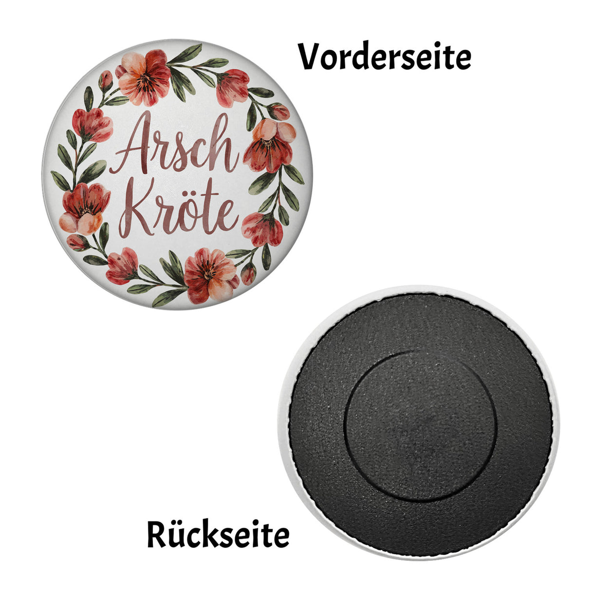 Blumenkranz Arsch Kröte Magnet für Humor-Fans