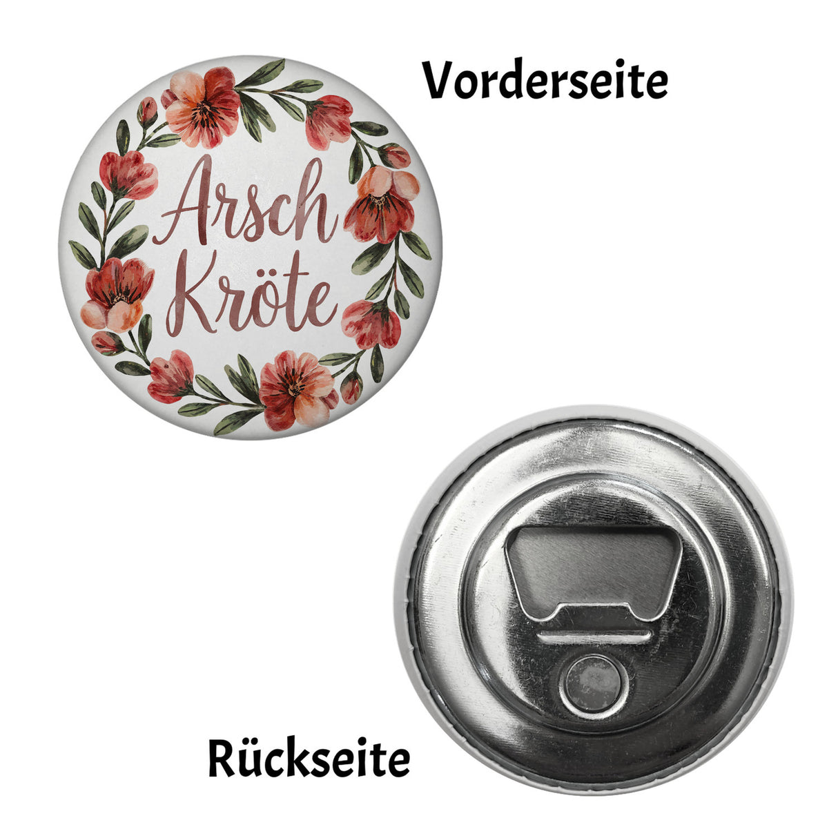 Blumenkranz Arsch Kröte Magnet für Humor-Fans