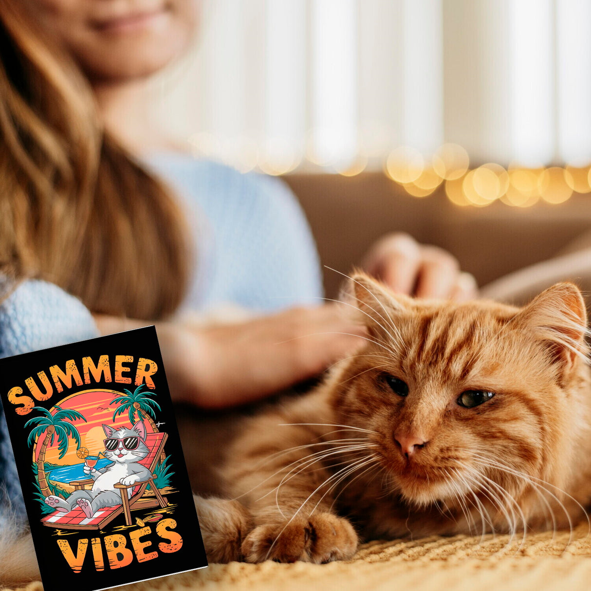 Katze Sonnenbrille Summer Vibes Souvenir Magnet