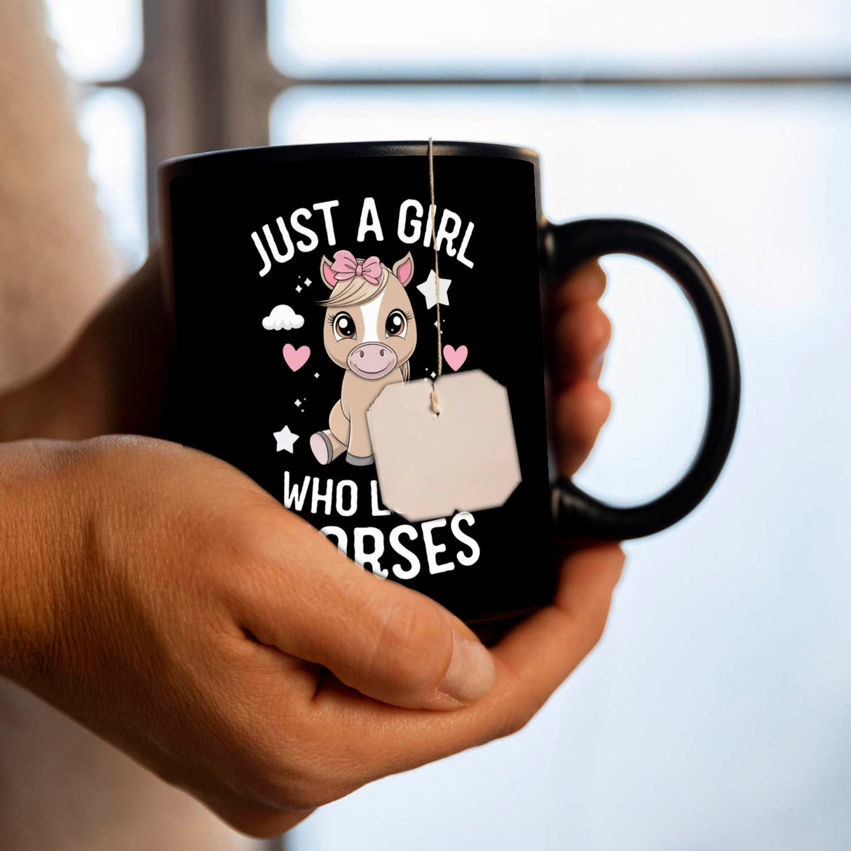 Just a girl love horses Tasse Pferd Sterne Herzen