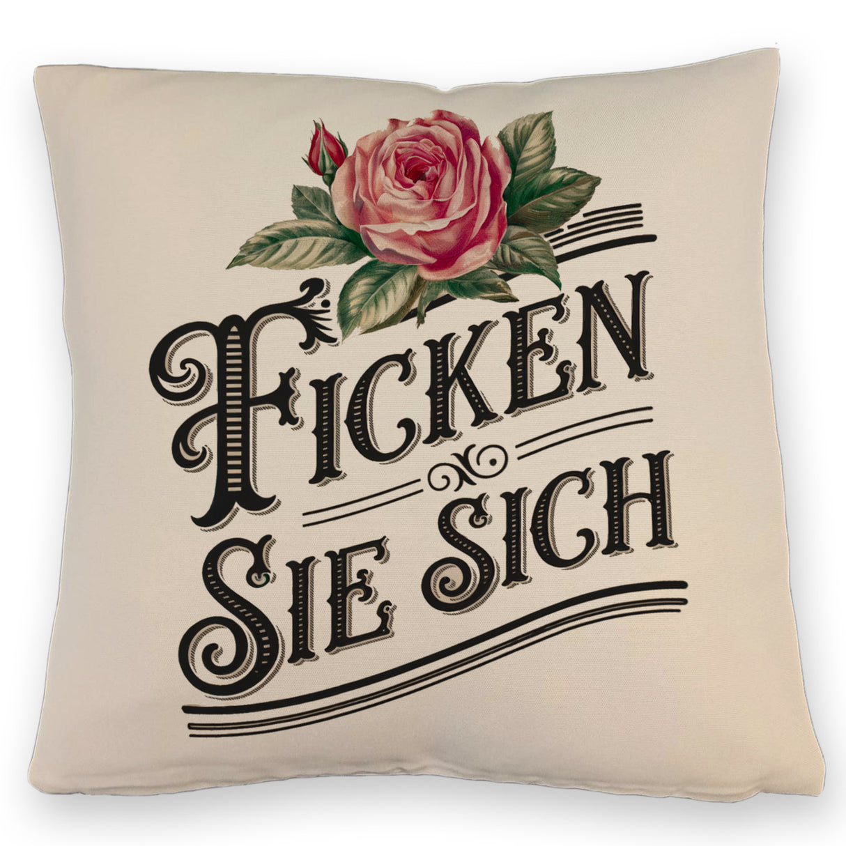 Ficken Sie Sich Kissen Rose Vintage
