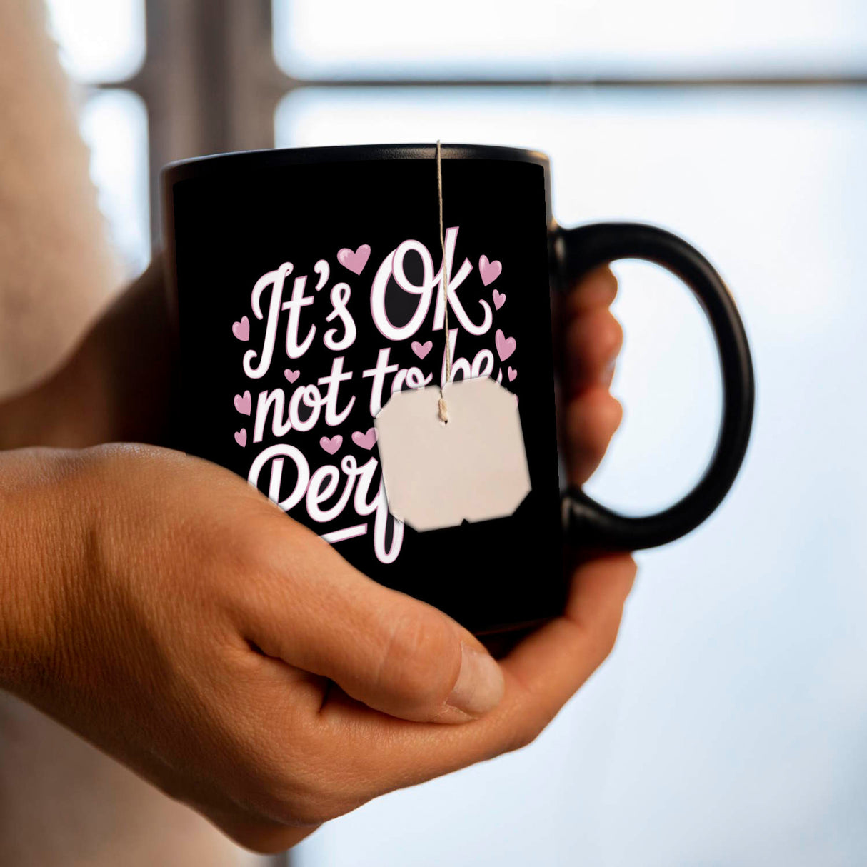 It's ok not to be perfect Tasse für Motivation