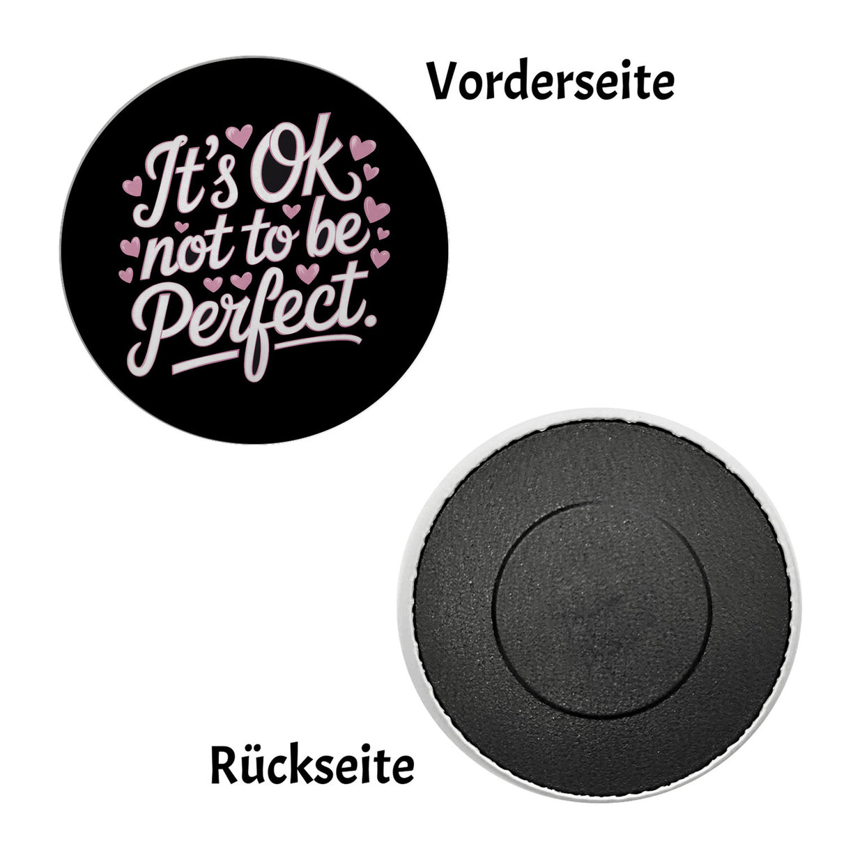 It's ok not to be perfect Magnet für Motivation