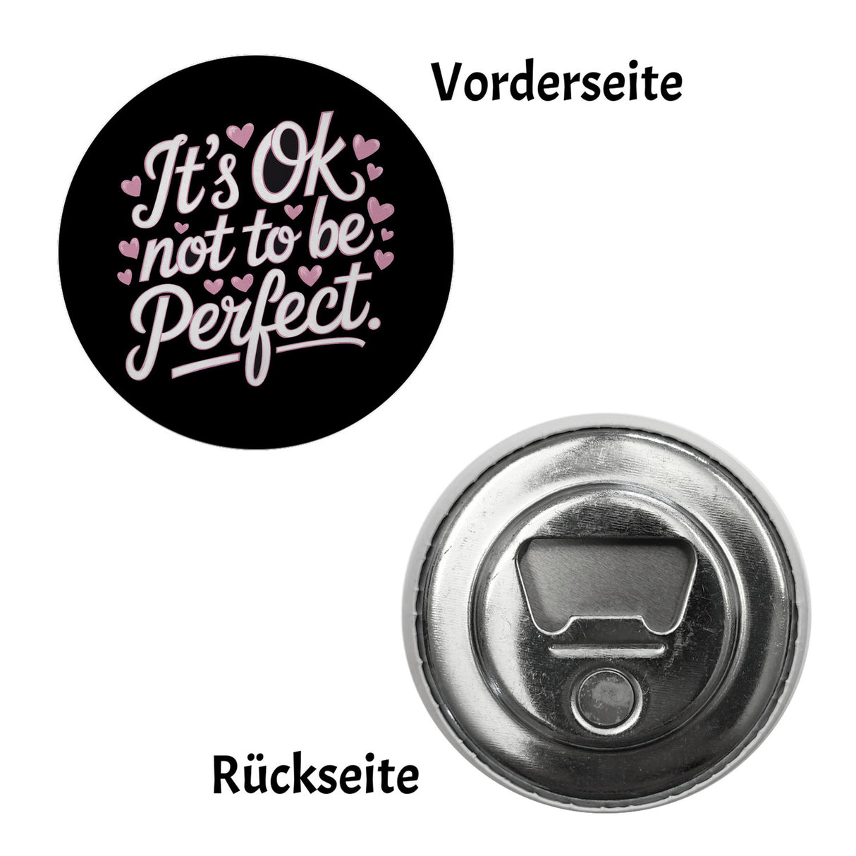 It's ok not to be perfect Magnet für Motivation
