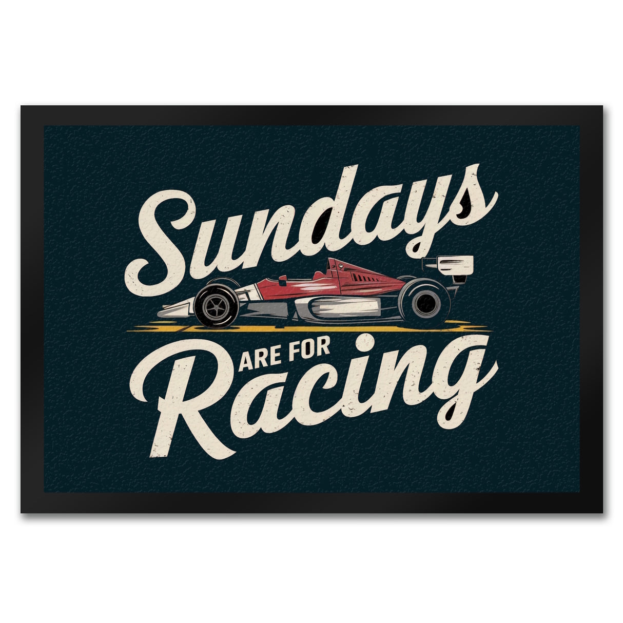 Sundays are for Racing Fußmatte in 35x50 cm für Motorsport-Fans