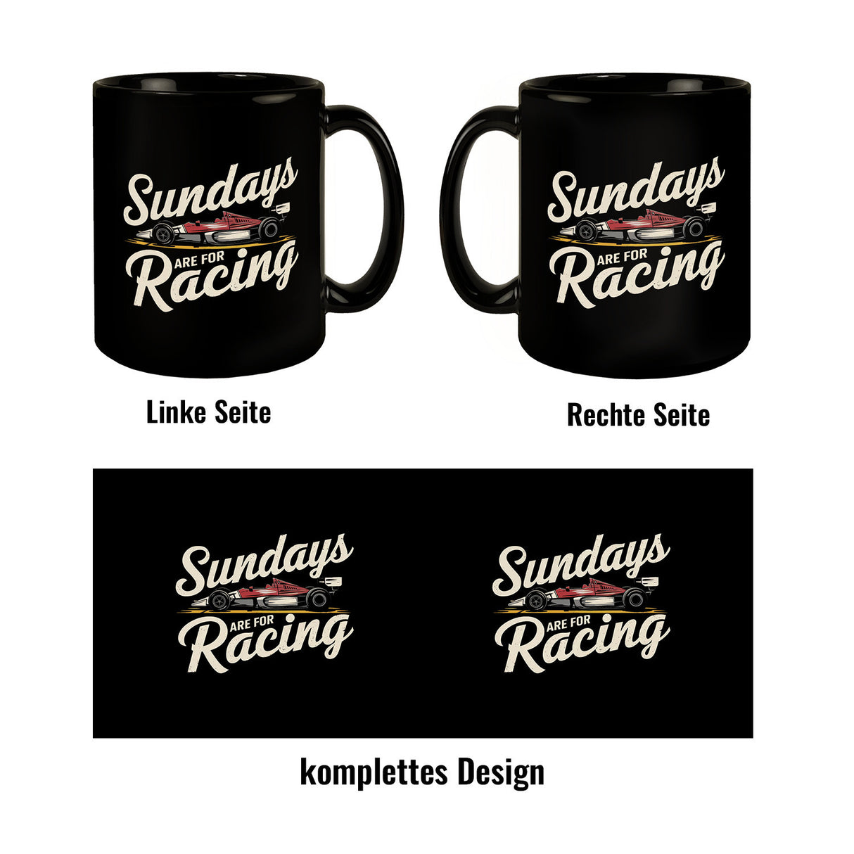 Sundays are for Racing Tasse für Motorsport-Fans