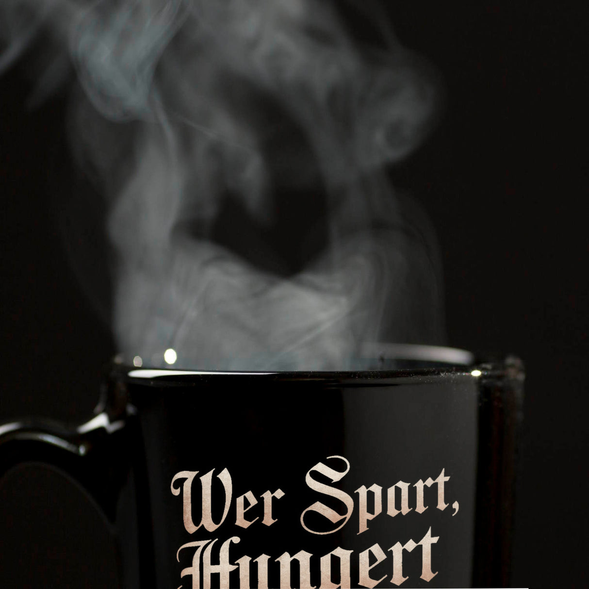 Wer spart, hungert bloss für die Erben Tasse