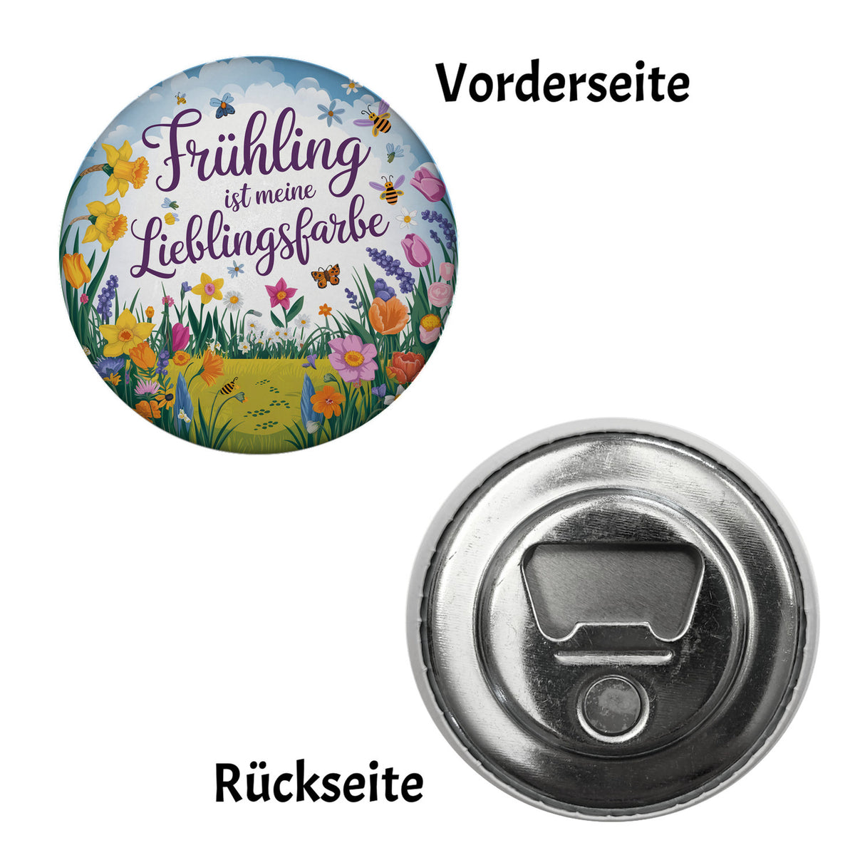 Frühlingswiese Magnet - Frühling ist meine Lieblingsfarbe