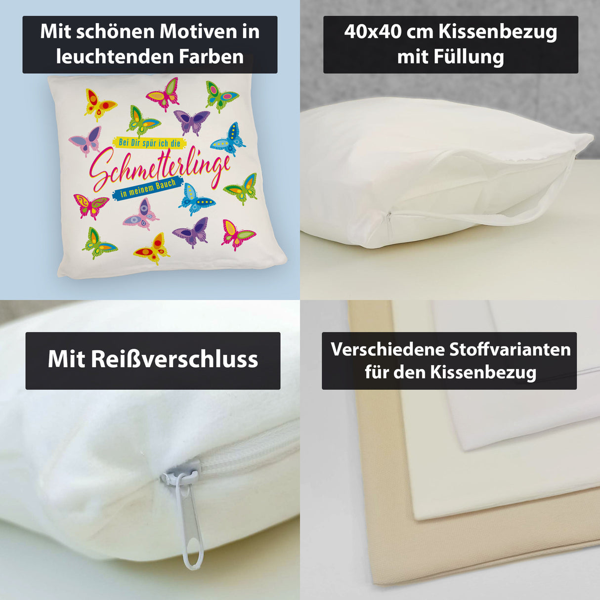 Schmetterlinge im Bauch Kissen