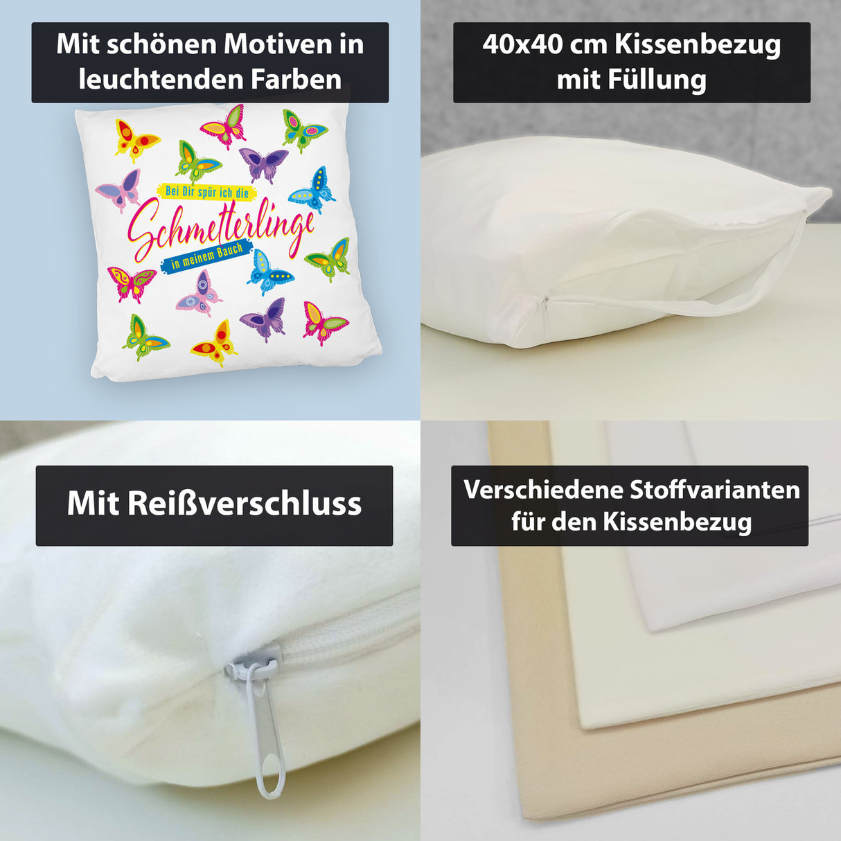Schmetterlinge im Bauch Kissen
