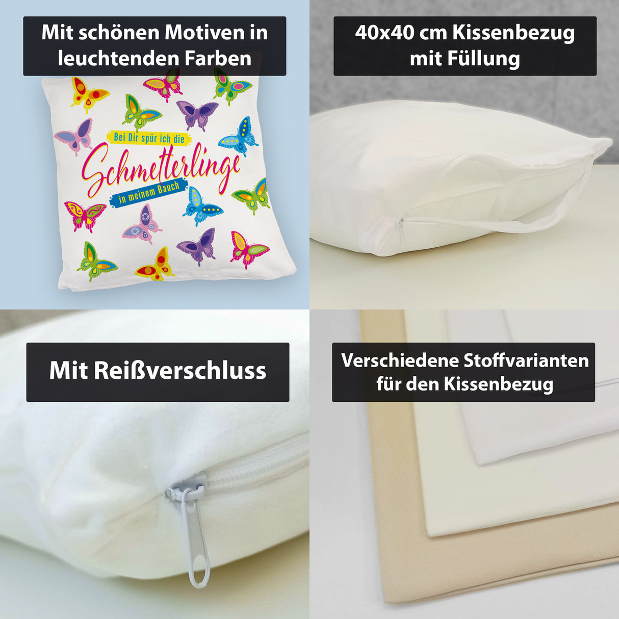 Schmetterlinge im Bauch Kissen