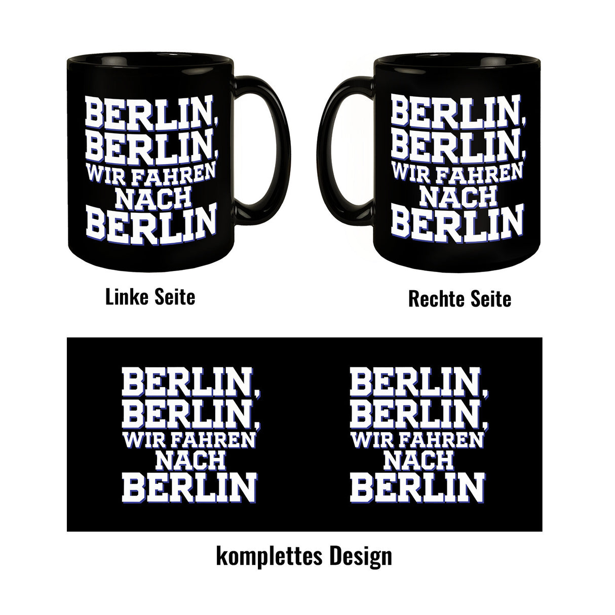 Bielefeld Pokalfinale 2025 Tasse - BERLIN, BERLIN, wir fahren nach BERLIN