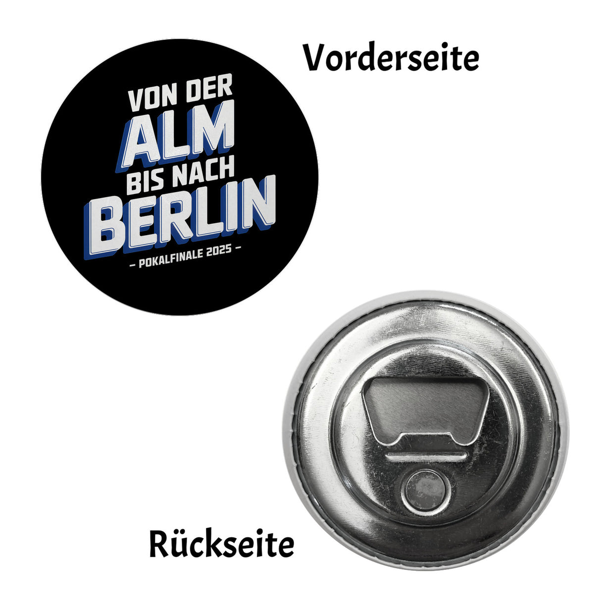 Bielefeld Pokalfinale 2025 Magnet - Von der Alm bis nach Berlin