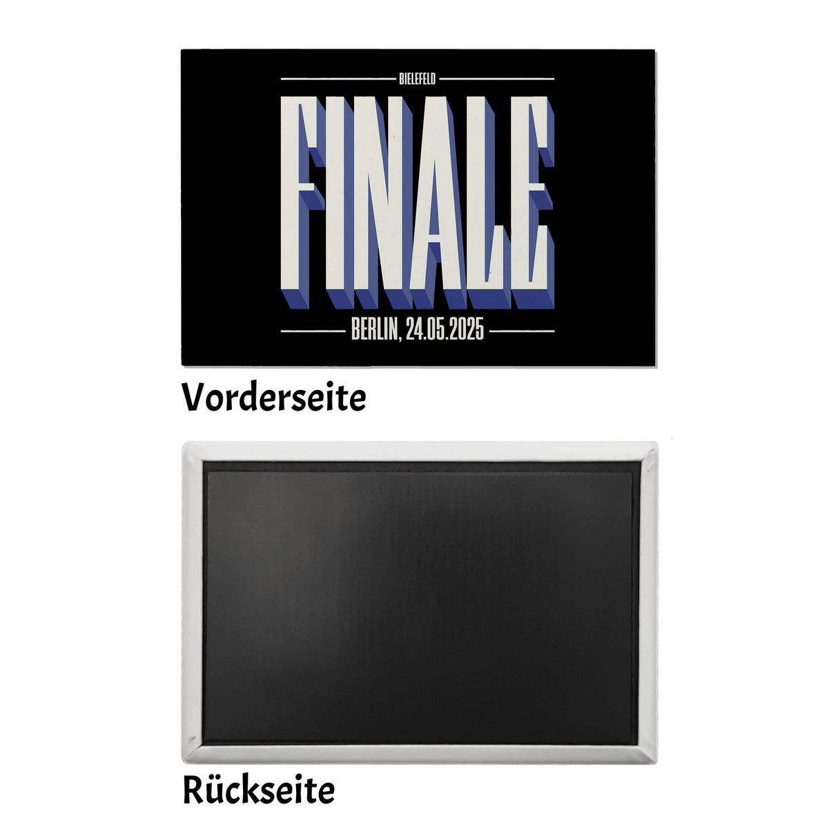 FINALE 2025 Bielefeld Souvenir Souvenir Magnet für das Pokalfinale in Berlin