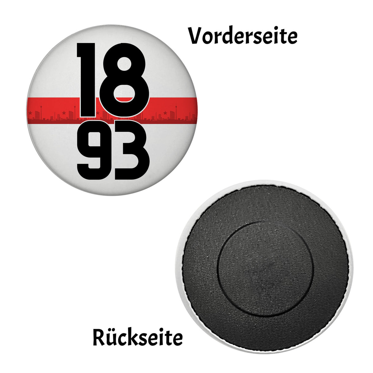 Stuttgart Brustring 1893 Magnet mit Skyline