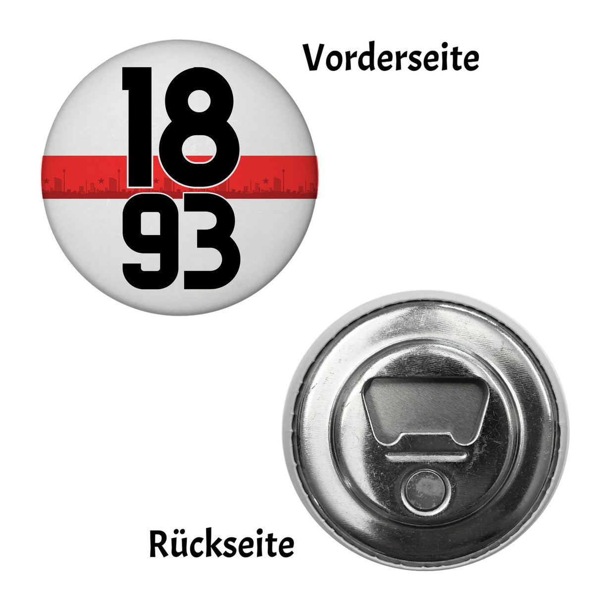 Stuttgart Brustring 1893 Magnet mit Skyline