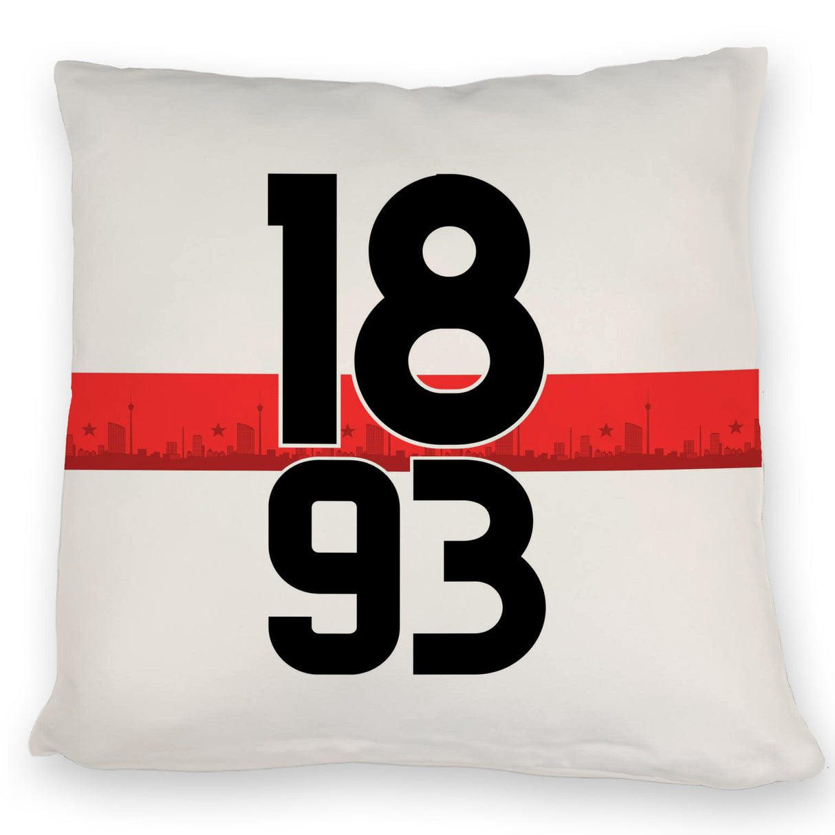 Stuttgart Brustring 1893 Kissen mit Skyline