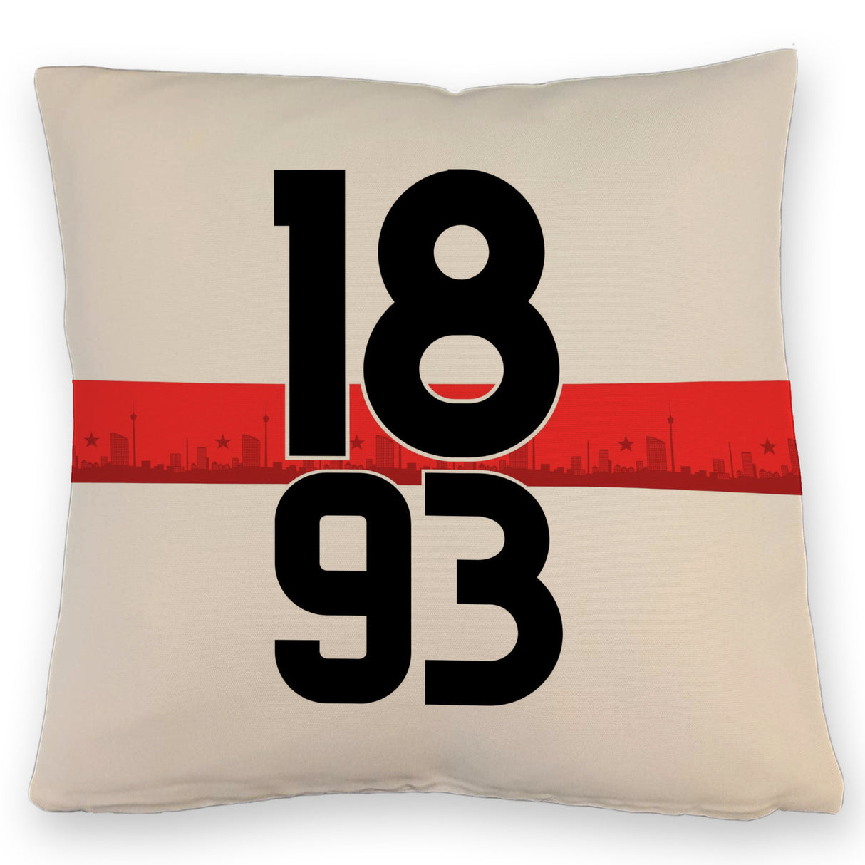 Stuttgart Brustring 1893 Kissen mit Skyline