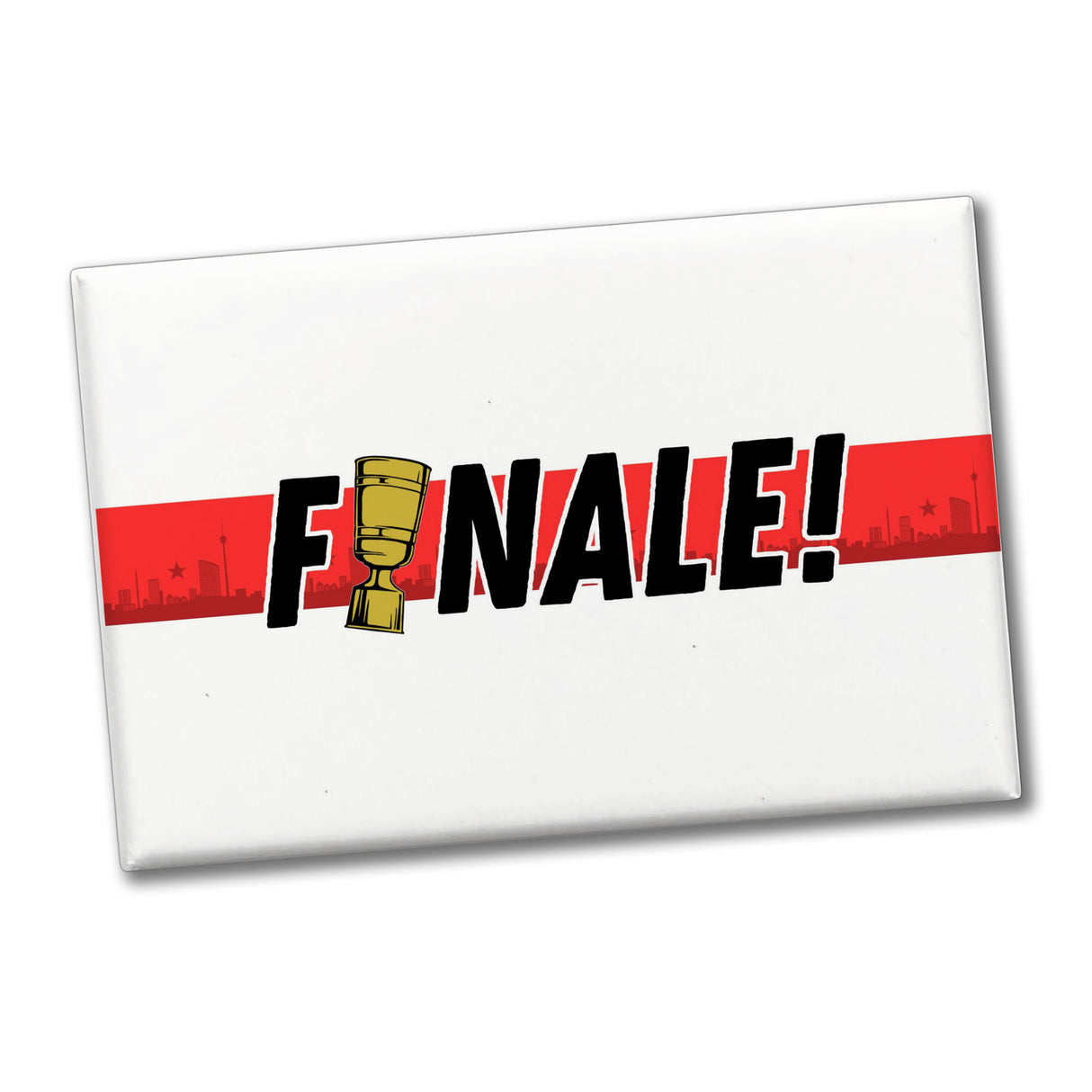Stuttgart Brustring Finale Souvenir Souvenir Magnet mit Skyline