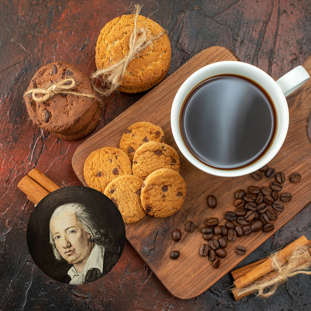 Hölderlin Tübingen Portrait Magnet für Literaturfans