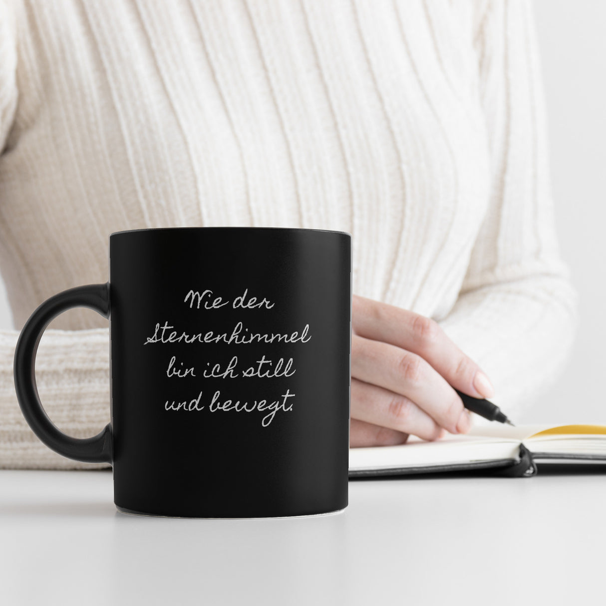 Hölderlin Tübingen Portrait Tasse - Wie der Sternenhimmel