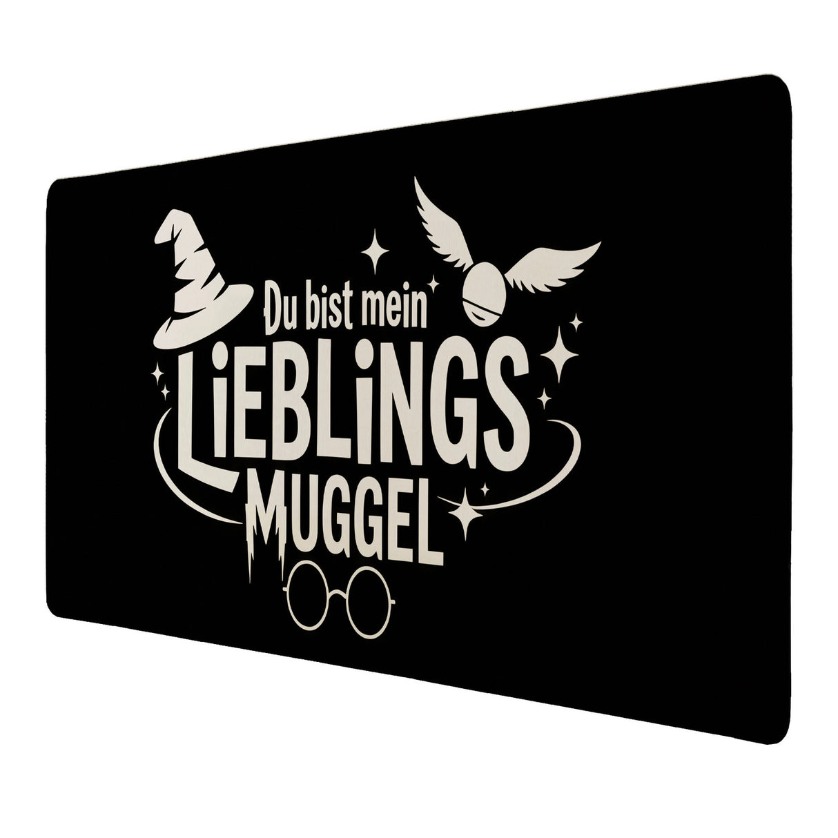 LIEBLINGS MUGGEL Schreibtischunterlage 69x31cm XXL Mauspad