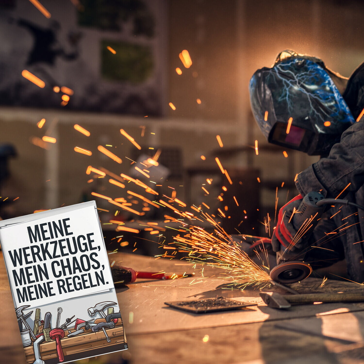 Meine Werkzeuge, mein Chaos Souvenir Souvenir Magnet für Werkstatt