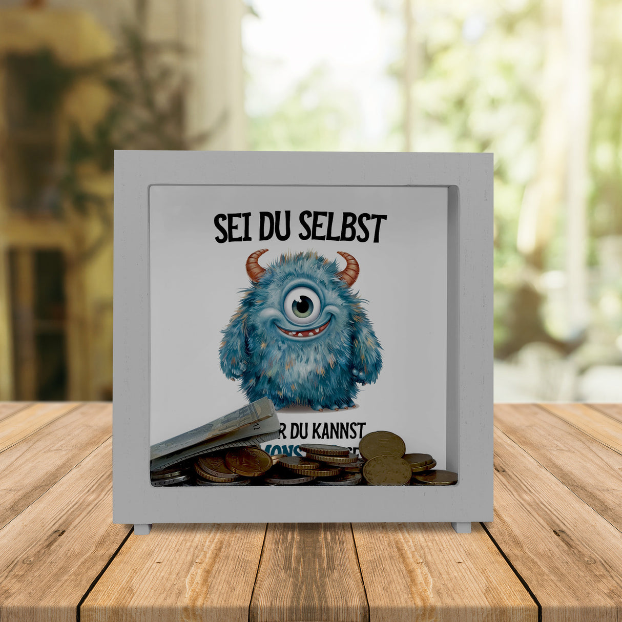 Sei du selbst außer du kannst ein Monster sein Spardose