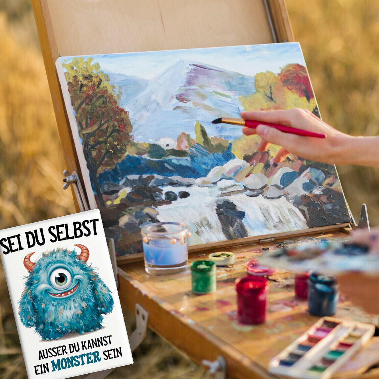 Sei du selbst außer du kannst ein Monster sein Souvenir Souvenir Magnet
