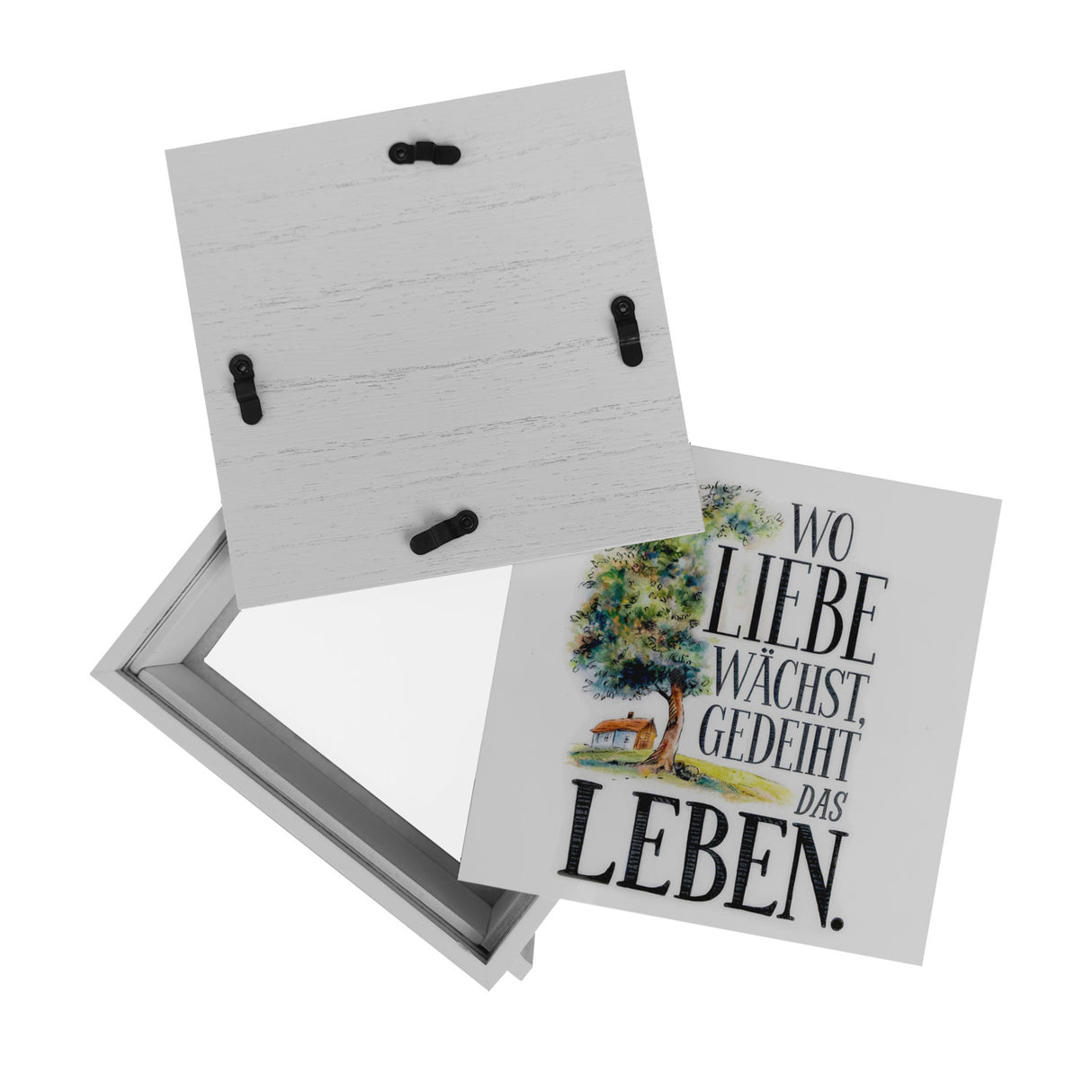 Wo Liebe wächst Spardose Blühender Baum