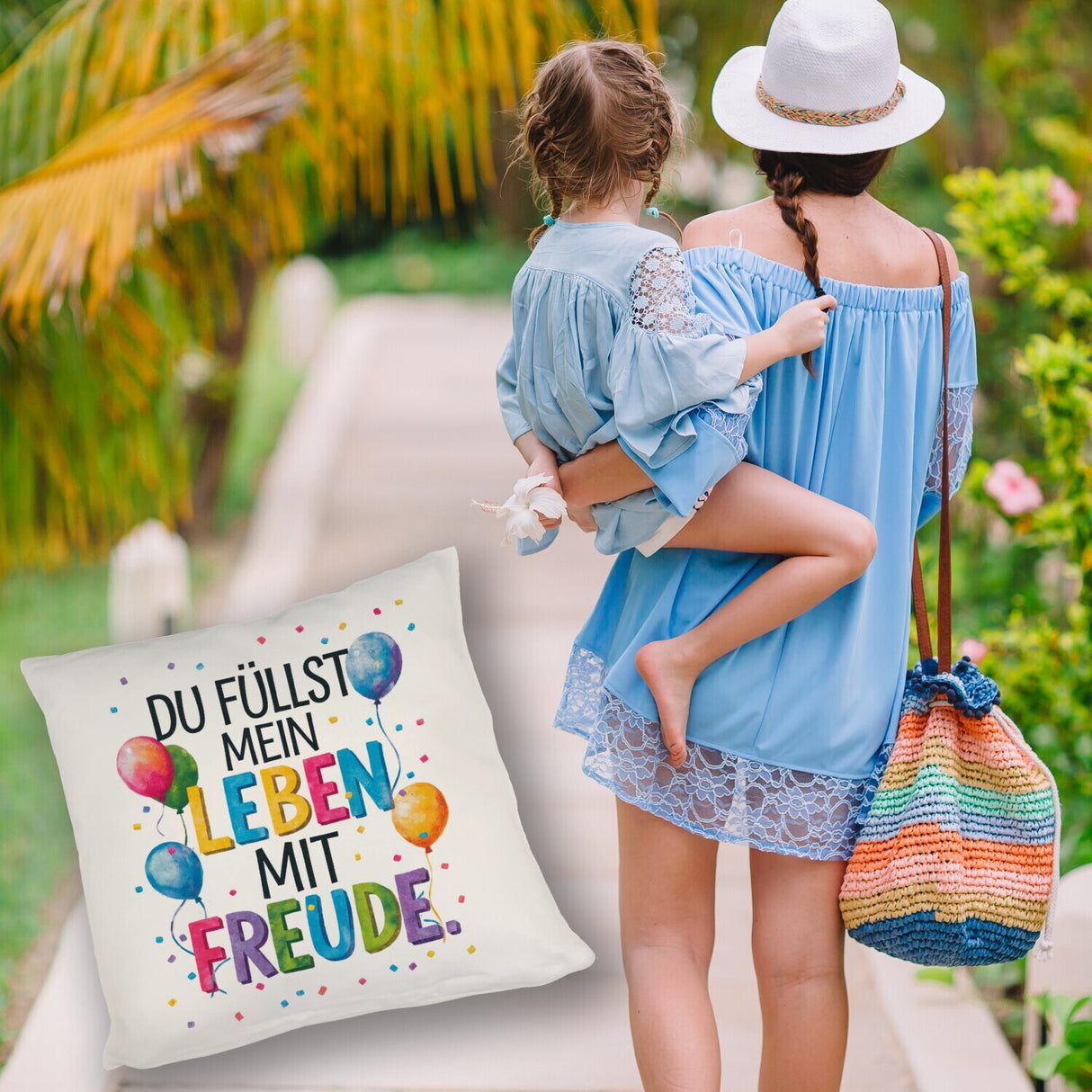 Du füllst mein Leben mit Freude Kissen Fröhliches Geburtstagsgrußdesign