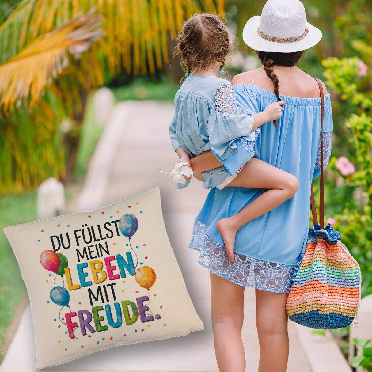 Du füllst mein Leben mit Freude Kissen Fröhliches Geburtstagsgrußdesign