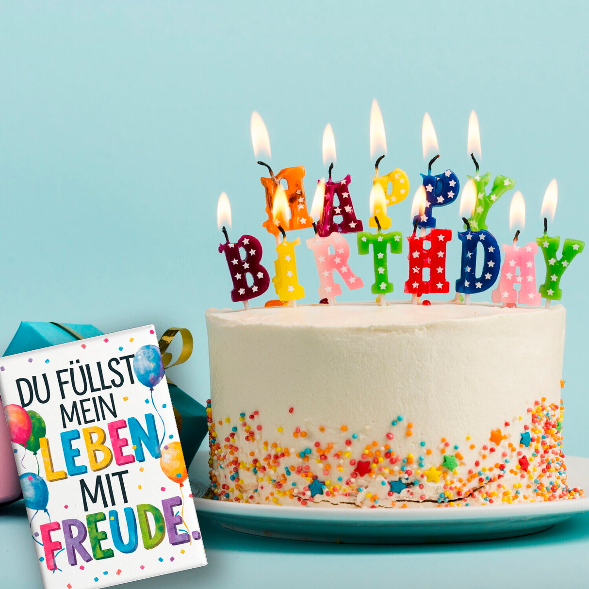 Du füllst mein Leben mit Freude Souvenir Souvenir Magnet Fröhliches Geburtstagsgrußdesign