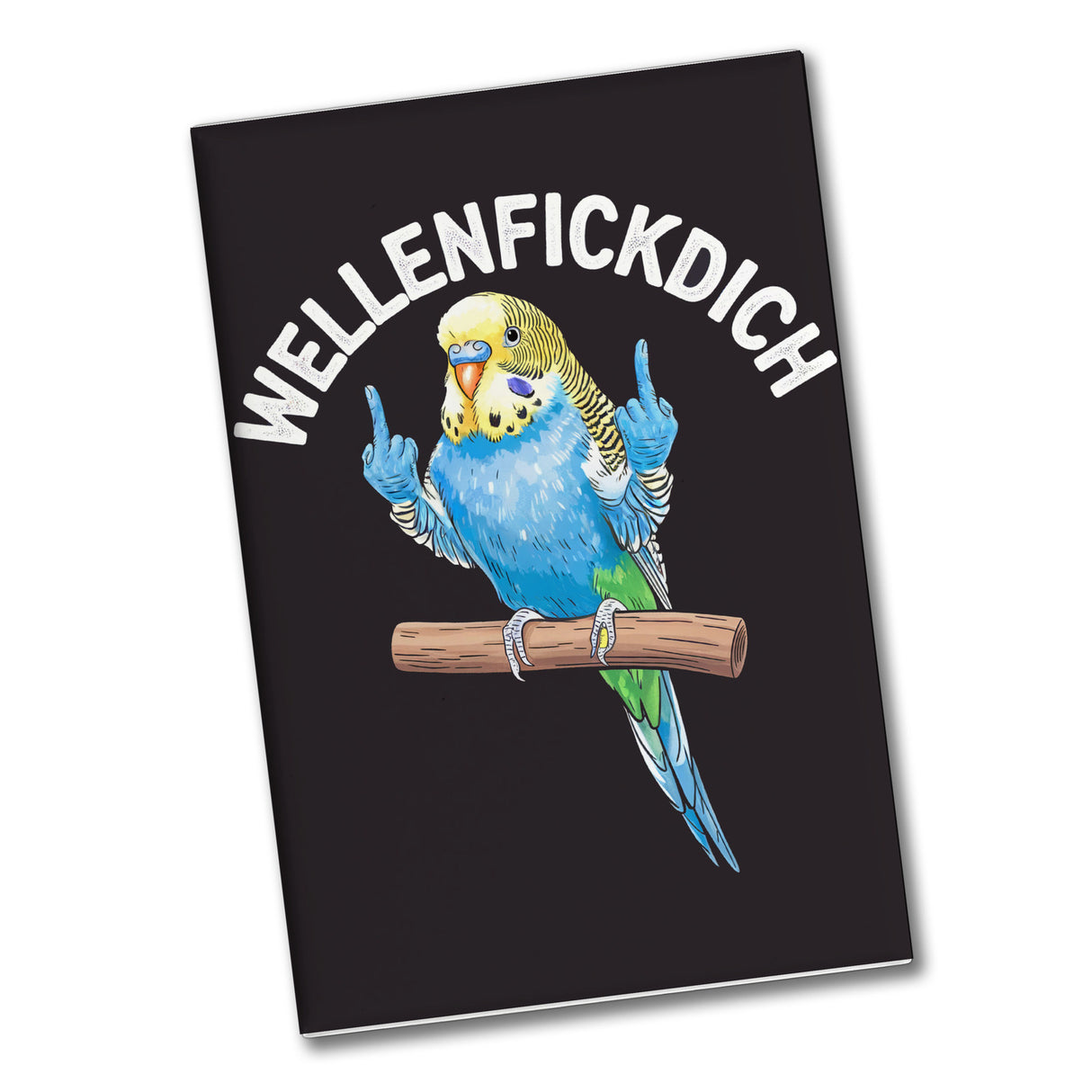 Wellensittich mit Mittelfinger Souvenir Souvenir Magnet WELLENFICKDICH