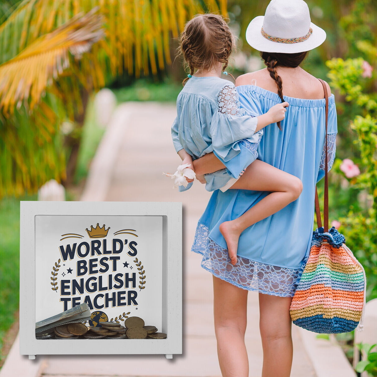 World´s best english teacher Spardose für Englischlehrer mit Spruch