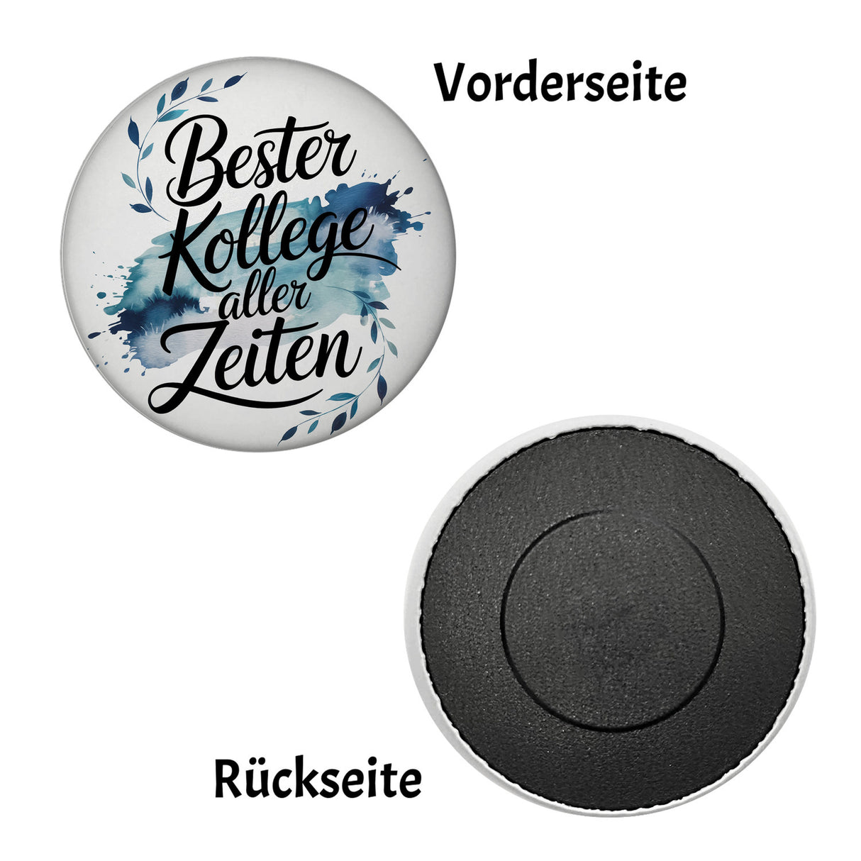 Bester Kollege aller Zeiten Magnet Aquarelles Blattmuster