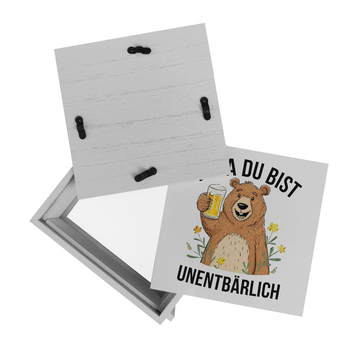 Bär mit Bier PAPA du bist UNENTBÄRLICH Spardose Vatertagsgeschenk