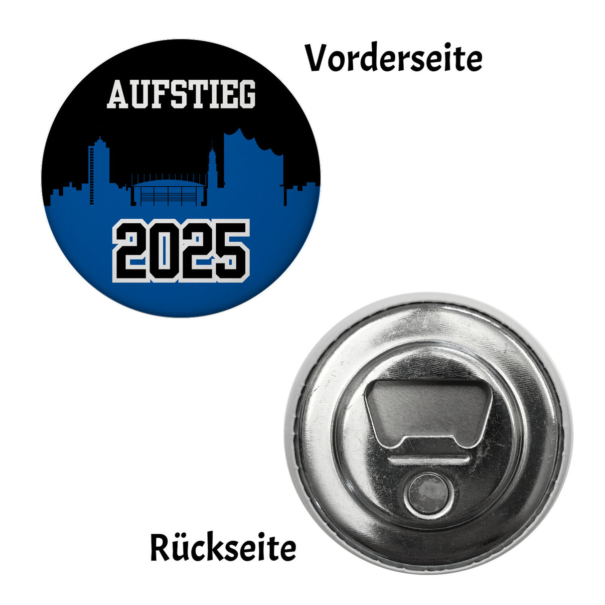 Hamburg Skyline Aufstieg 2025 Magnet für Fußballfans