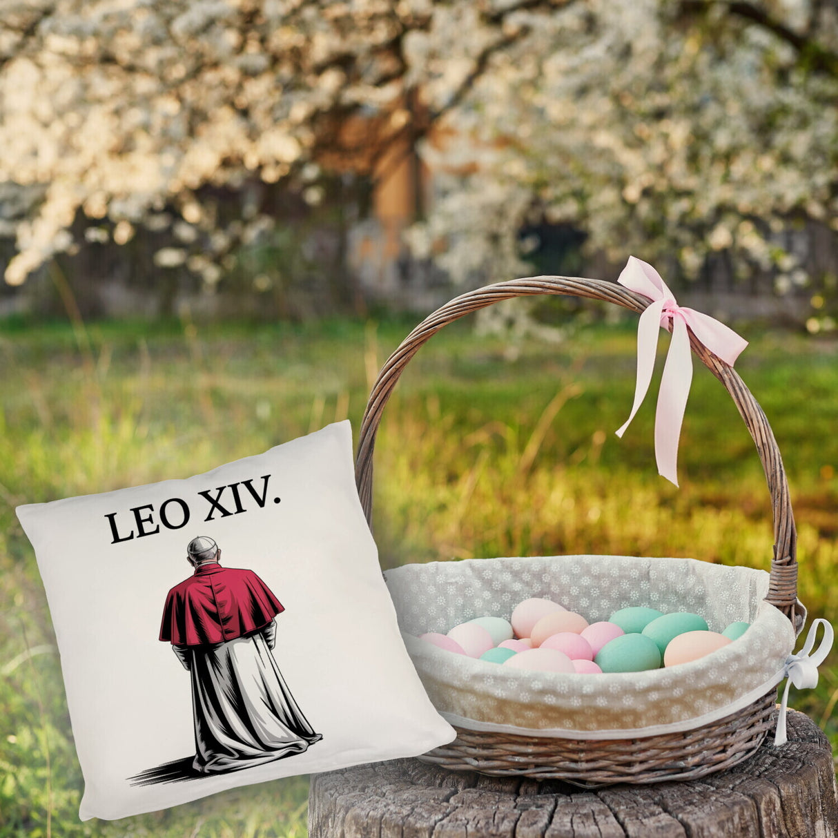 Papst Leo XIV. Kissen