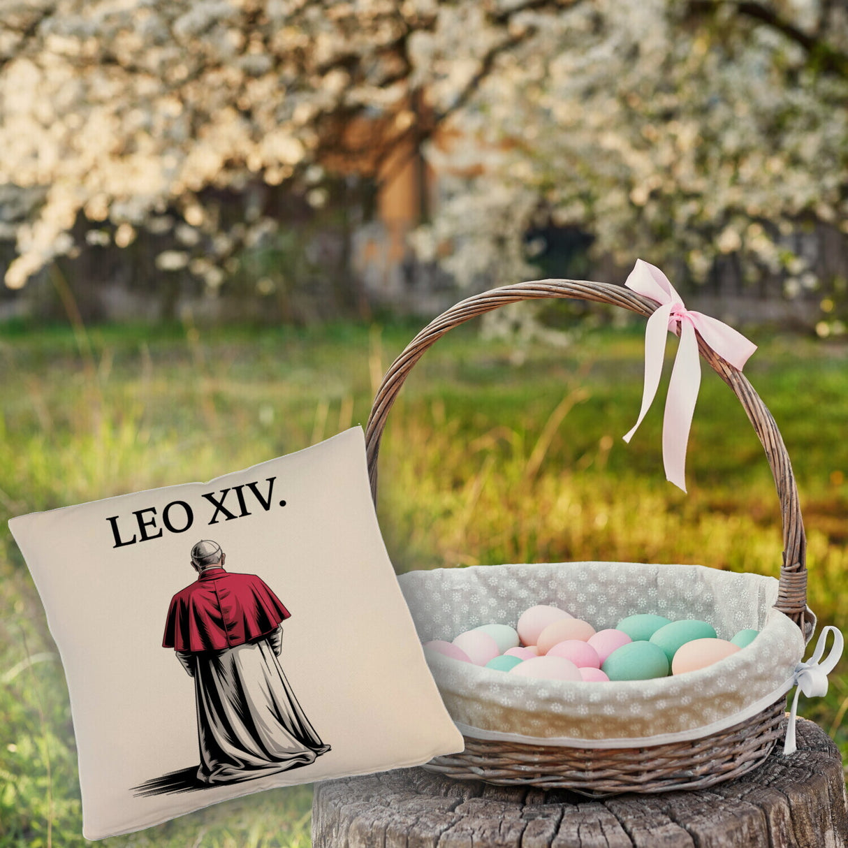 Papst Leo XIV. Kissen