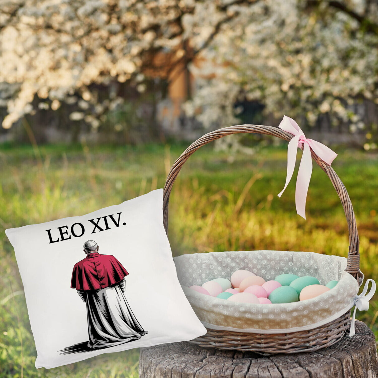 Papst Leo XIV. Kissen