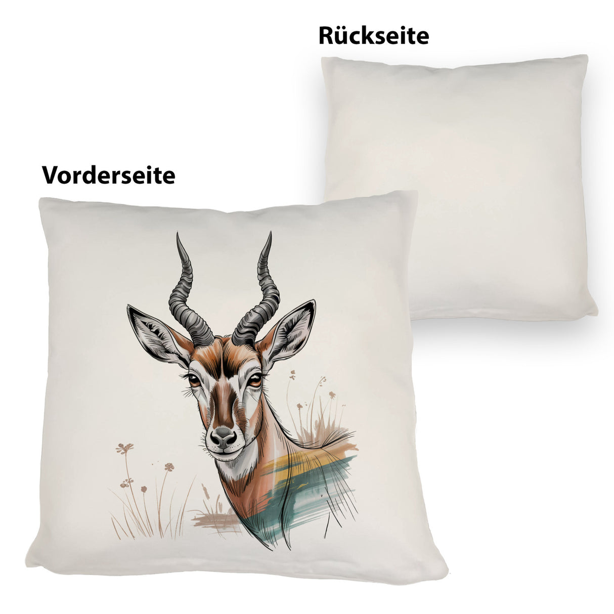 Anmutige Antilope Kissen für Wildnis-Fans