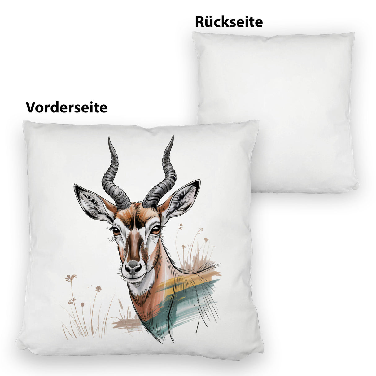 Anmutige Antilope Kissen für Wildnis-Fans
