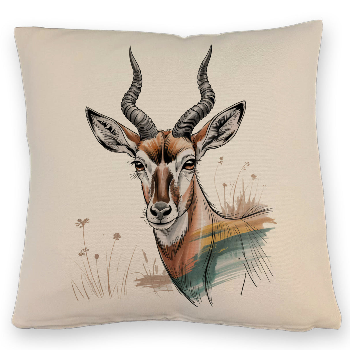 Anmutige Antilope Kissen für Wildnis-Fans