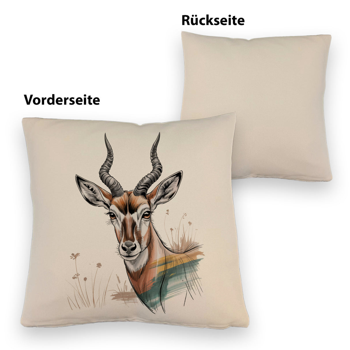 Anmutige Antilope Kissen für Wildnis-Fans