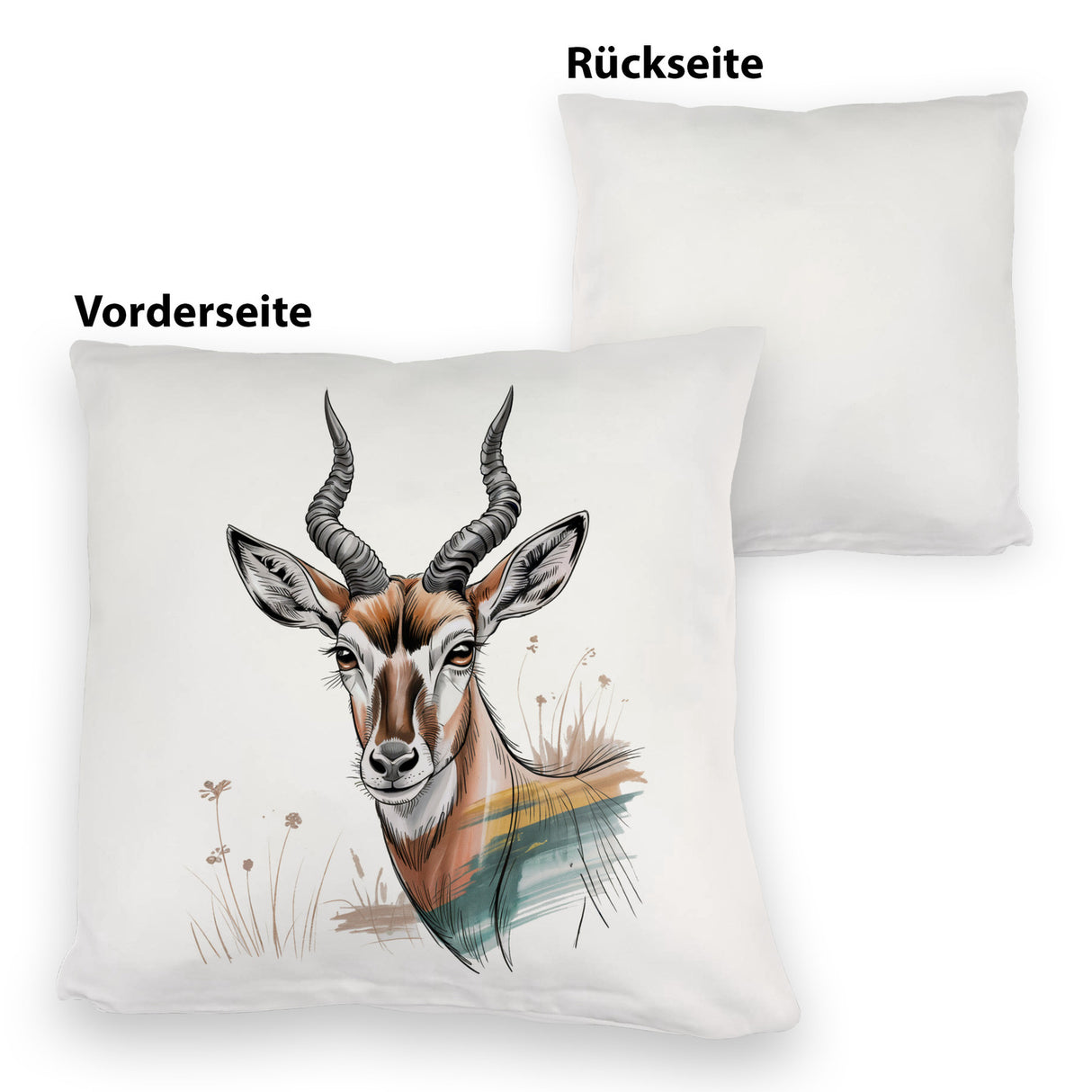 Anmutige Antilope Kissen für Wildnis-Fans